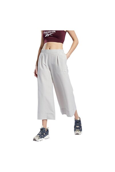 Reebok Women's Cl Ts Cropped Wide Pants L