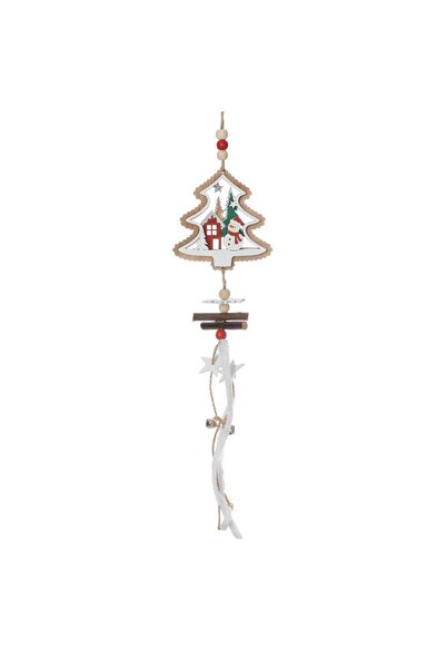 Zumzeria Ornamente decorative suspendate din lemn pentru bradul de Crăciun, O...