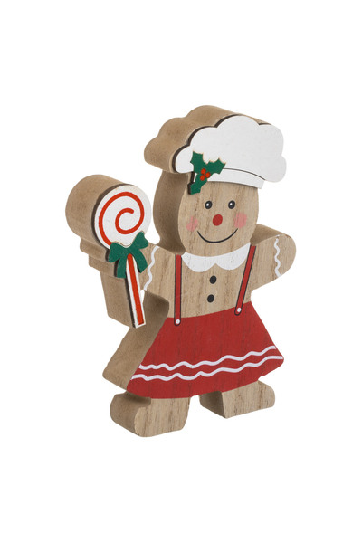 Zumzeria Gingerbread Man Christmas Decorative Figurine Cook & Candy 14cm