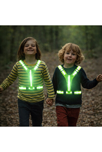Zumzeria Reflective Vest with Adjustable Straps – Neon Green 43x46cm
