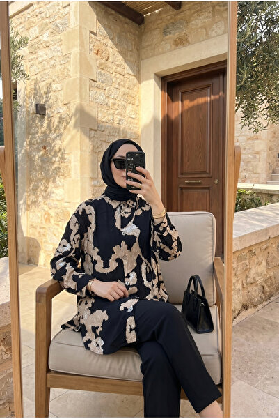 Kirazca Butik Women's Patterned Hijab Tunic