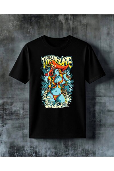 COMVİCHO Pirate Kiz Bang Graffiti Printed Oversize T-Shirt