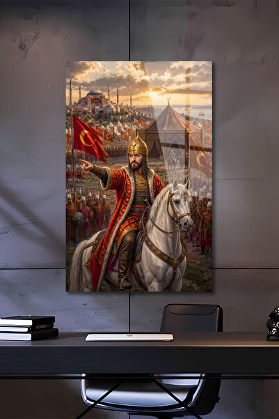 home dekors Fatih Sultan Mehmet İstanbul’un Fethi Premium Cam Tablo - Tarihi ...