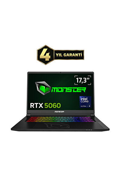 MONSTER Tulpar T7 V26.4.9 Core Ultra 9 185H 64 GB RAM 1 TB SSD 8 GB RTX 5060 ...