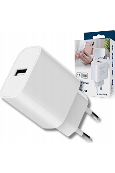 Gembird ÎNCĂRCĂTOR USB UNIVERSAL 2.4A/ALB TA-UC-1A12-01