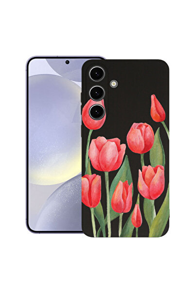 bestcase Husă TPU Ultra Subțire pentru Samsung Galaxy S26, Lalele Roșii, 3145...