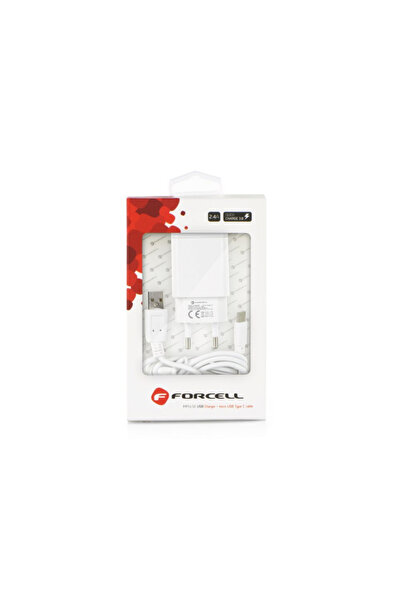 Forcell Încărcător de rețea cu port USB A - 2,4A 18W cu funcție Quick Charge 3.0