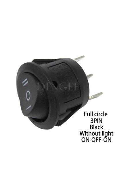 Choice12 1 قطعة مفتاح روكر دائري كامل 5 1/2 بوصة، مضاء بتقنية LED، للوحة قياد...