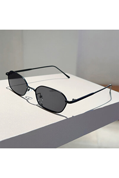 Choice1 as picture shows black-black KAMMPT Vintage Rectangle Sunglasses Men ...