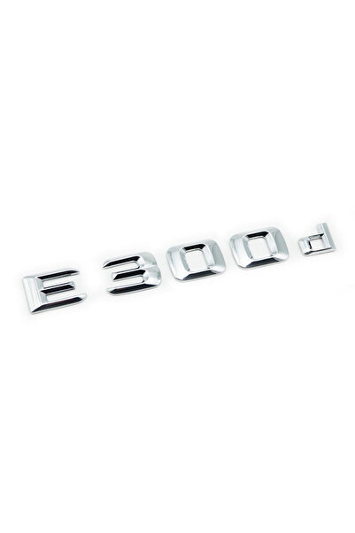 MERCEDES E 300 d Emblem for rear trunk chrome