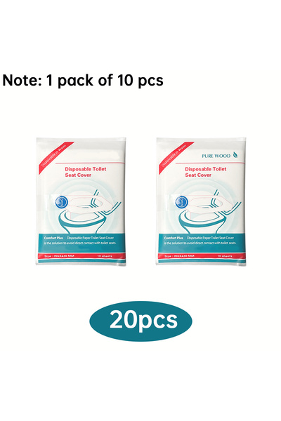 Choice 20pcs 80/50/20pcs Disposable Toilet Seat, Public Restroom, Toilet Pape...
