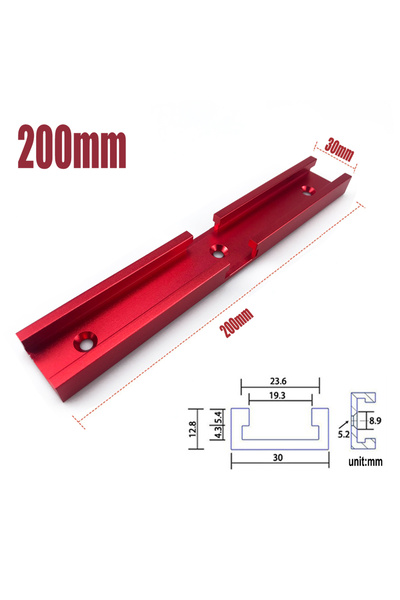 Choice1 20R For 30 Tyle Chute Woodworking Universal T-track Cross Connector 8...
