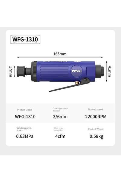 Choice1 NO.1310 3mm/6mm Pneumatic Die Grinder Air Engraving Grinder Grinding ...