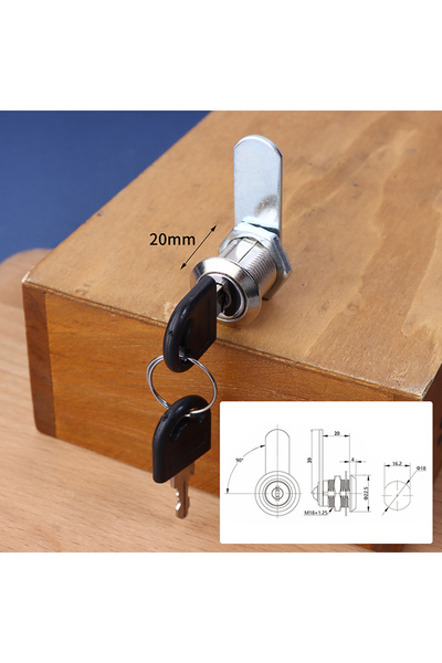 Choice3 A3 Cabinet Door Lock Desk Cabinet Lock Metal Alloy Cylinder With 2 Ke...