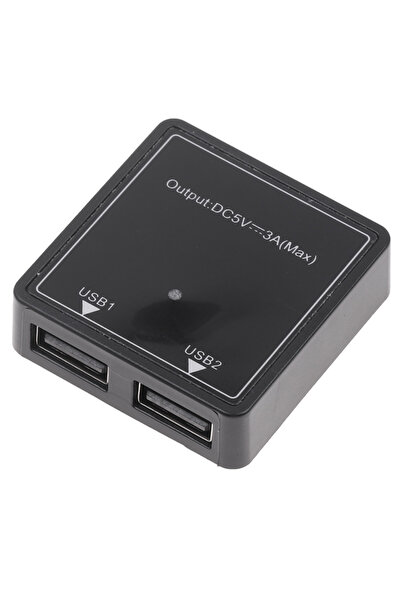 Choice شاحن لوحة شمسية أسود 5 فولت 3 أمبير مع منفذ USB مزدوج ومتحكم في الجهد