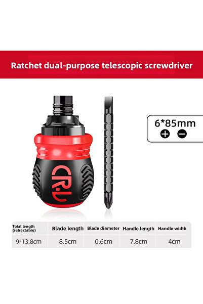 Choice 2 IN 1 New Ratchet Screwdriver Set Dual-Purpose Short Shaped Radish He...