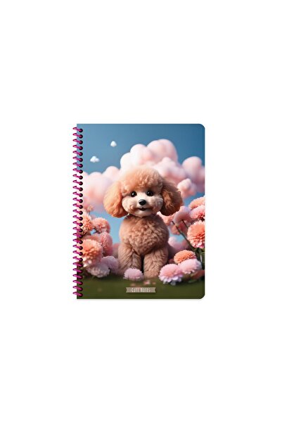 KESKİN COLOR دفتر ملاحظات حلزوني بتصميم حيوانات لطيفة بغطاء من البولي بروبيلي...