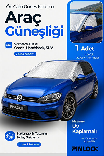 Motobros Araba Brandası Araba Güneşlik Araç Güneşlik Araç Brandası Isı Geçirm...