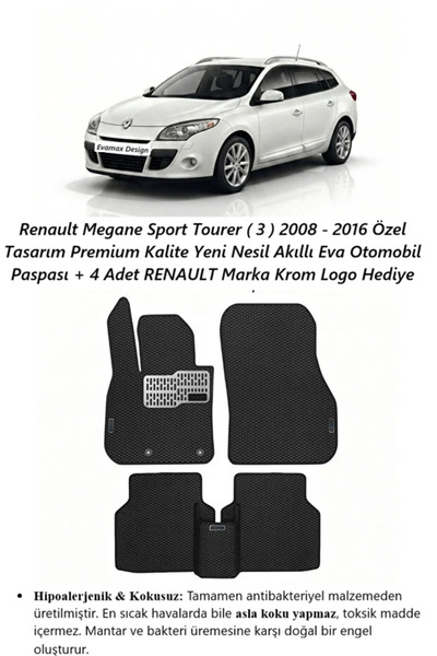 Evamax Design Renault Megane Sport Tourer ( 3 ) 2008 - 2016 Özel Tasarım Prem...