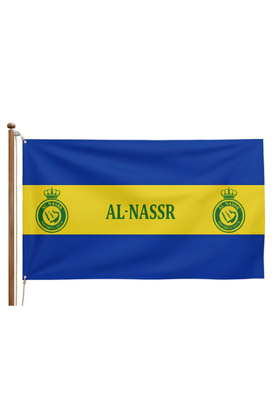 NASAQ Saudi Arabia Al-Nassr Club Football Flag Bright Color Anti-Fade Polyest...