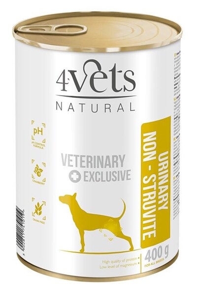4vets Urinary No Struvit Câine - hrană umedă pentru câini - 400 g