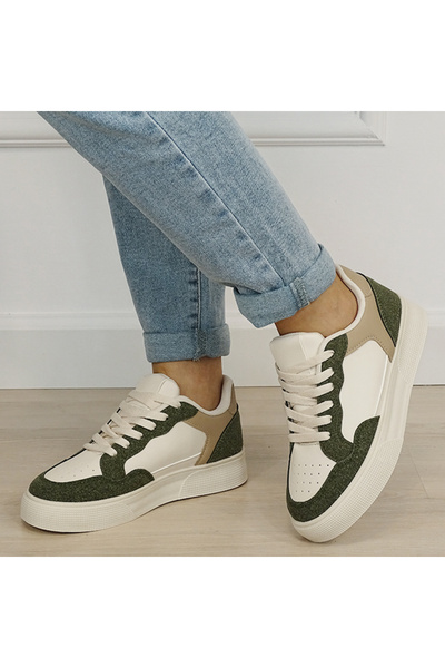 SOFILINE Adidași de damă crem/verde kaki DCX9691 M2