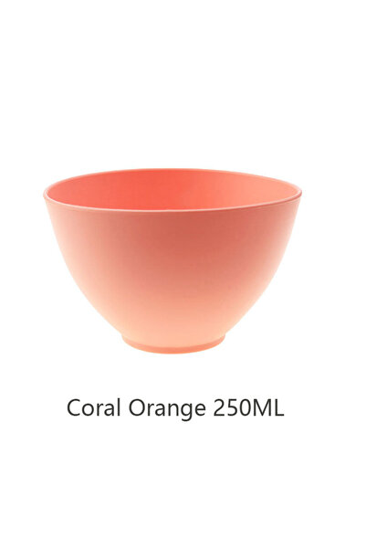 Choice10 Coral Orange 450ML 1PC 250ML/450ML Silicone Facial Mask Bowl DIY Mix...