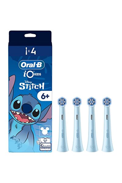 Oral-B iO Kids Disney Stitch toothbrush refills, 4pcs, blue