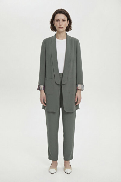 Zühre Classic Nefti Suit with Shawl Collar and Pocket Detail 1103
