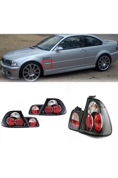 X POWER TUNİNG BMW E46 1998-2003 2.KAPI COUPE SONAR SİYAH ARKA STOP LAMBASI