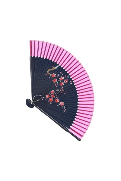 ButicCochet Evantai pliabil, Buticcochet, plastic, imprimeu floral, 22 cm, Al...