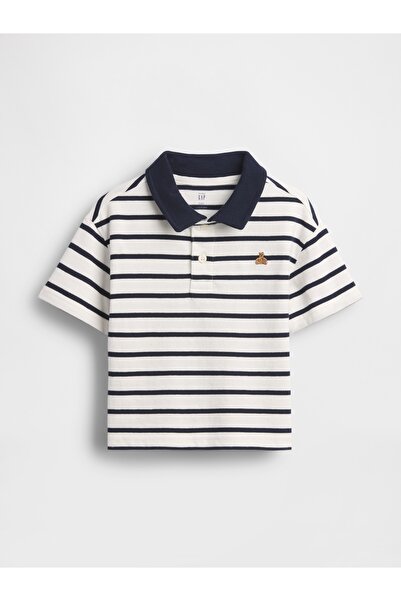 GAP Erkek Bebek Lacivert Boxy Polo T-Shirt
