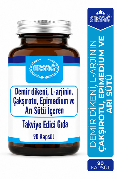 Ersağ Demir Dikeni L-Arjinin Çakşırotu Epimedium ve Arı Sütü İçeren Takviye E...