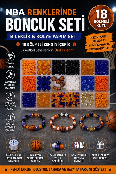 By MO Accessories Set de hobby pentru fabricarea de mărgele pentru brățări de...