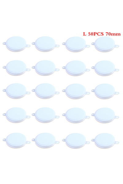 Choice1 L 50Pcs Oil Drum Seal Caps Iron Covers Waterproof Sealing White Lids ...