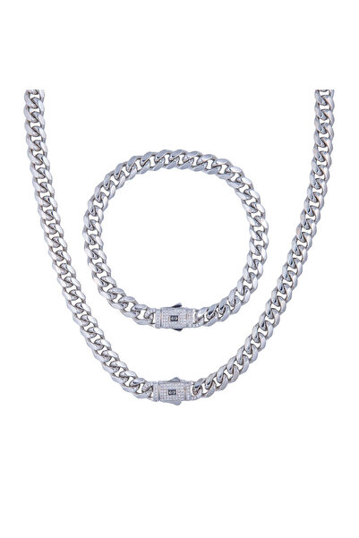 Valuxy Set de pietre Monaco de 8mm, argintii