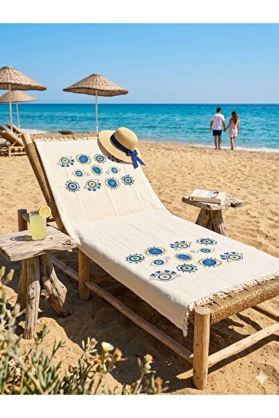 ŞENER HOME Muslin Peshtemal Printed 100% Cotton Beach Towel