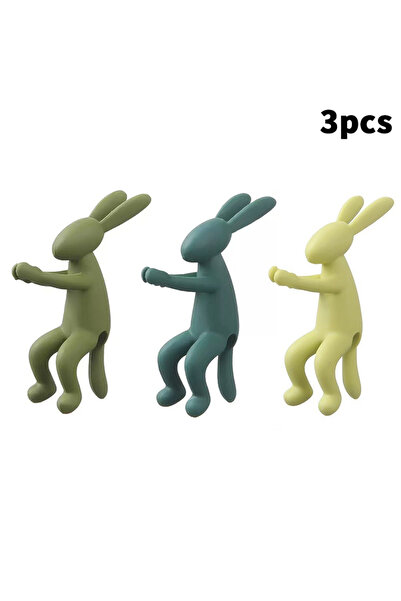 choice2 A1 3pcs Cute Rabbit Monkey Plant Stakes Plant Support Stand Hydroponi...