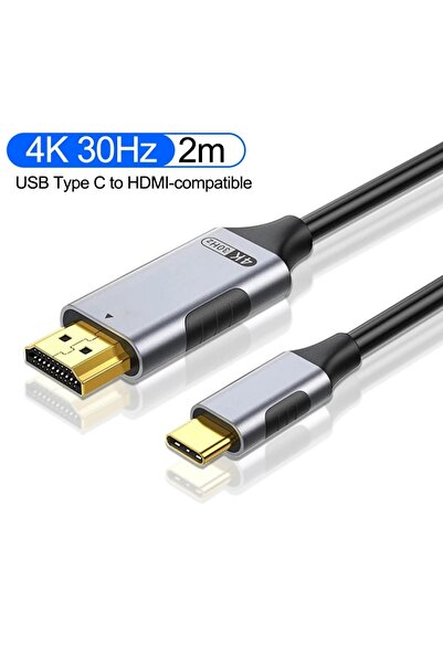 Choice كابل USB-C إلى HDMI متوافق بطول 2 متر، يدعم 4K بتردد 30 هرتز و60 هرتز،...