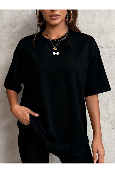 puolikuu Tricou unisex cu croială confortabilă, cu panglică și imprimeu dublu