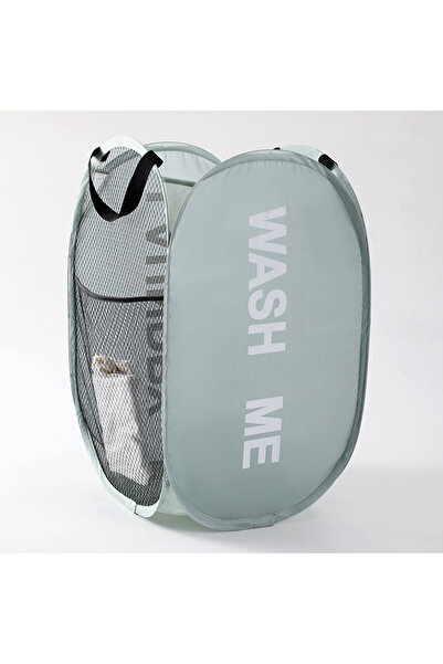 Choice1 Grey Wide Opening Portable Mesh Pop up Laundry Hamper - Breathable Co...