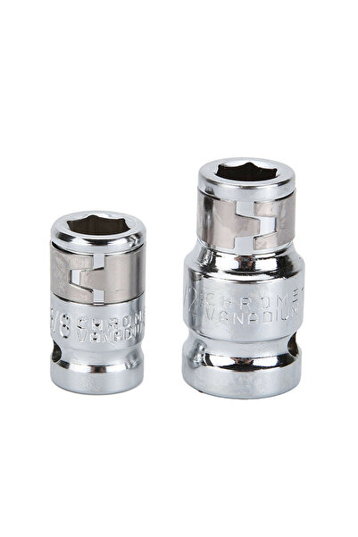 Choice A 2pcs Socket Adapter 3/8" 1/2" Drive 10mm Square Hexagon Screwdriver ...