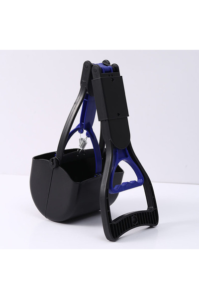 choice2 Blue Portable Foldable Dog Poop Scooper No-Bend Pet Waste Pickup Tool...
