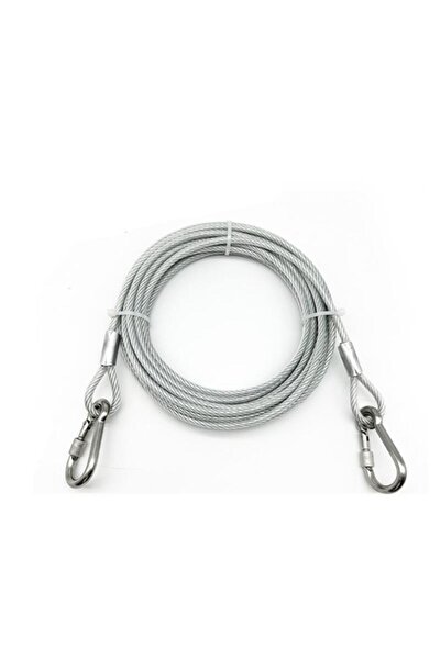choice2 9m Blue Pet Outdoor Double Hook Extended Steel Wire Rope Dog Rope Pet...