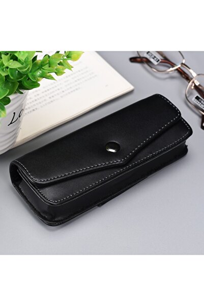 Choice black Men Leather Reading Glasses Storage Box Upscale Belt Wearable Co...
