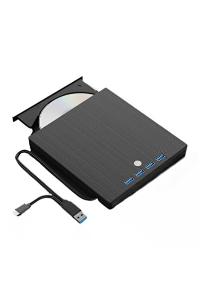 Choice محرك أقراص خارجي USB C USB 3.0 أسود 7 في 1 لقراءة وحرق الأقراص المضغوط...