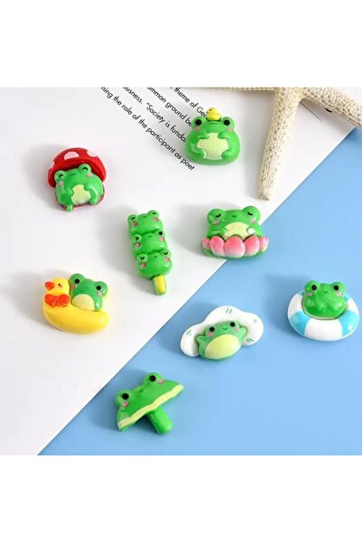Choice 10pcs mix 10pcs New Kawaii Cartoon Frog Resin Figurines & Miniatures C...