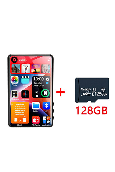 Choice5 مع بطاقة سعة 128 جيجابايت، شاشة كاملة اللمس مقاس 4.0 بوصة، مشغل MP3 و...