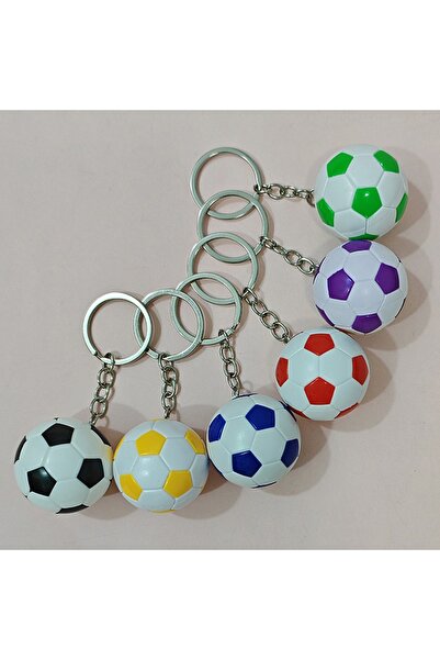 choice2 5PCS 1/3/5Pcs Colorful Football Keychain Pendant， Birthday Party Foot...
