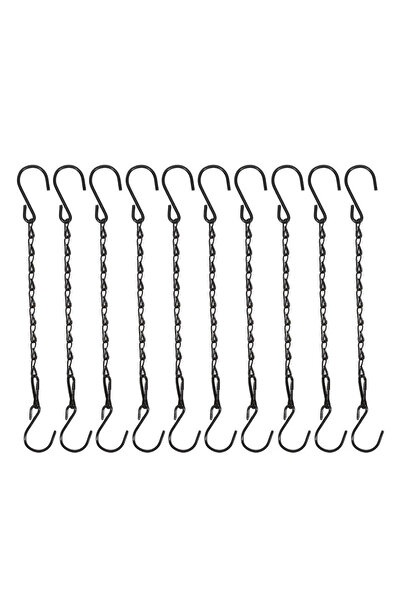 Choice 10PCS 5/10Pcs Hanging Baskets Chains with Hooks Flower Plant Pot Hange...